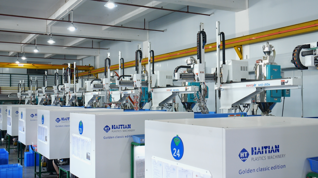 ChilBo Dongguan injection molding workshop with Haitian machines
